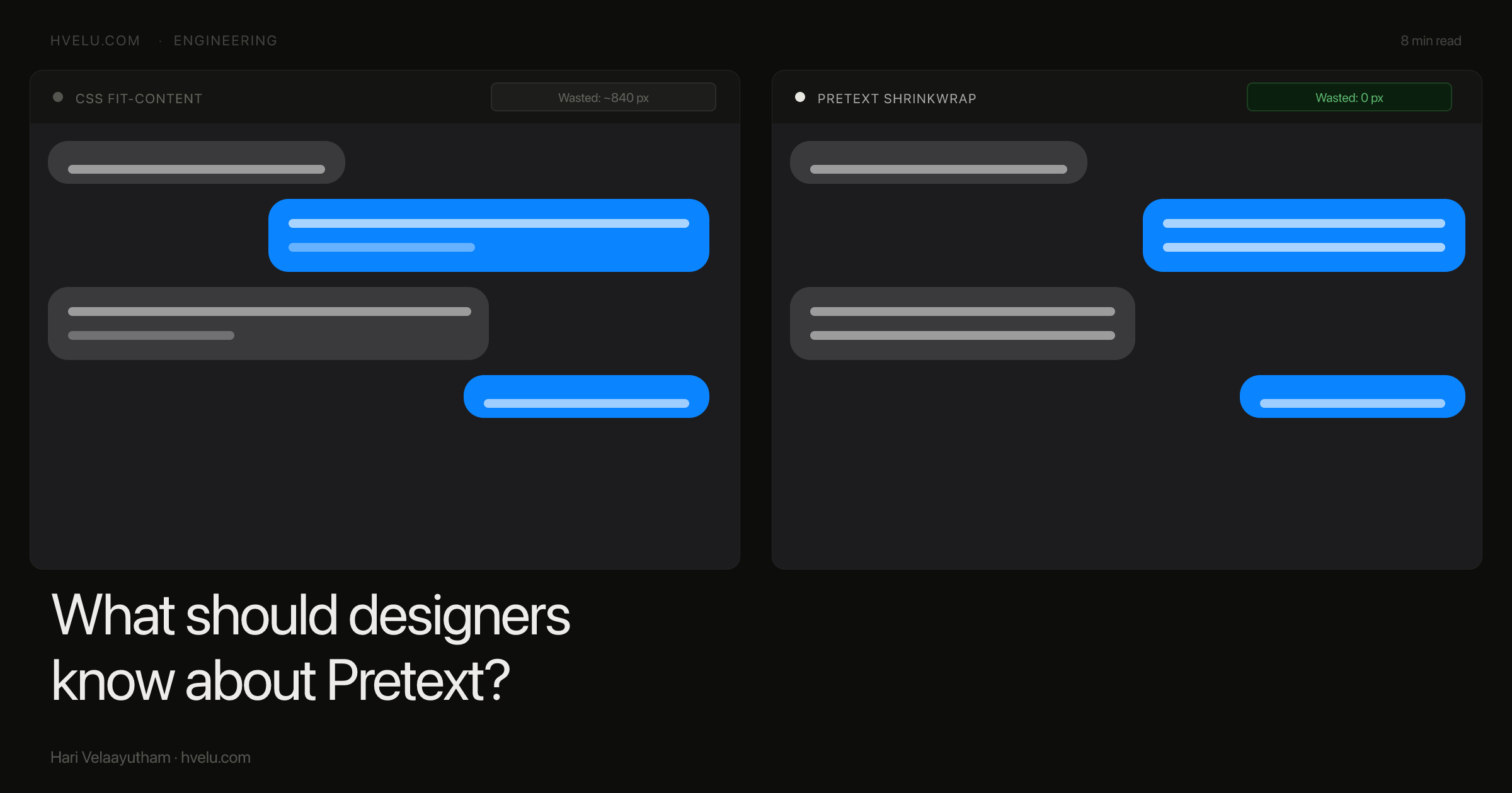 Hari Velaayutham — Senior Product Designer